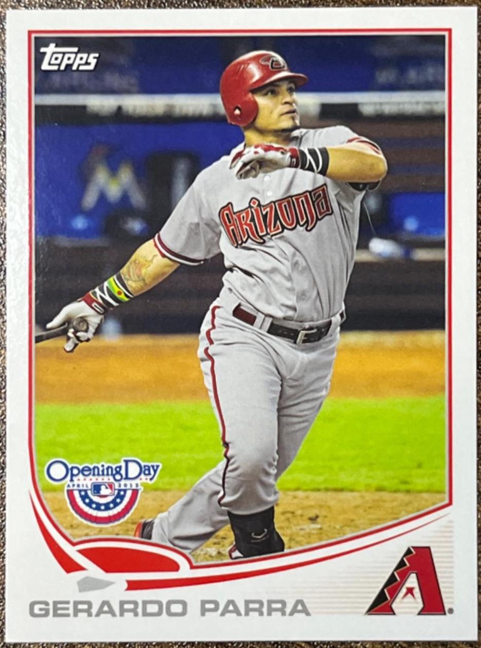 Gerardo Parra #34 Baseball Cards 2013 Topps Opening Day