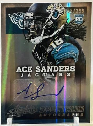 Ace Sanders [Spectrum Silver Autograph] #103