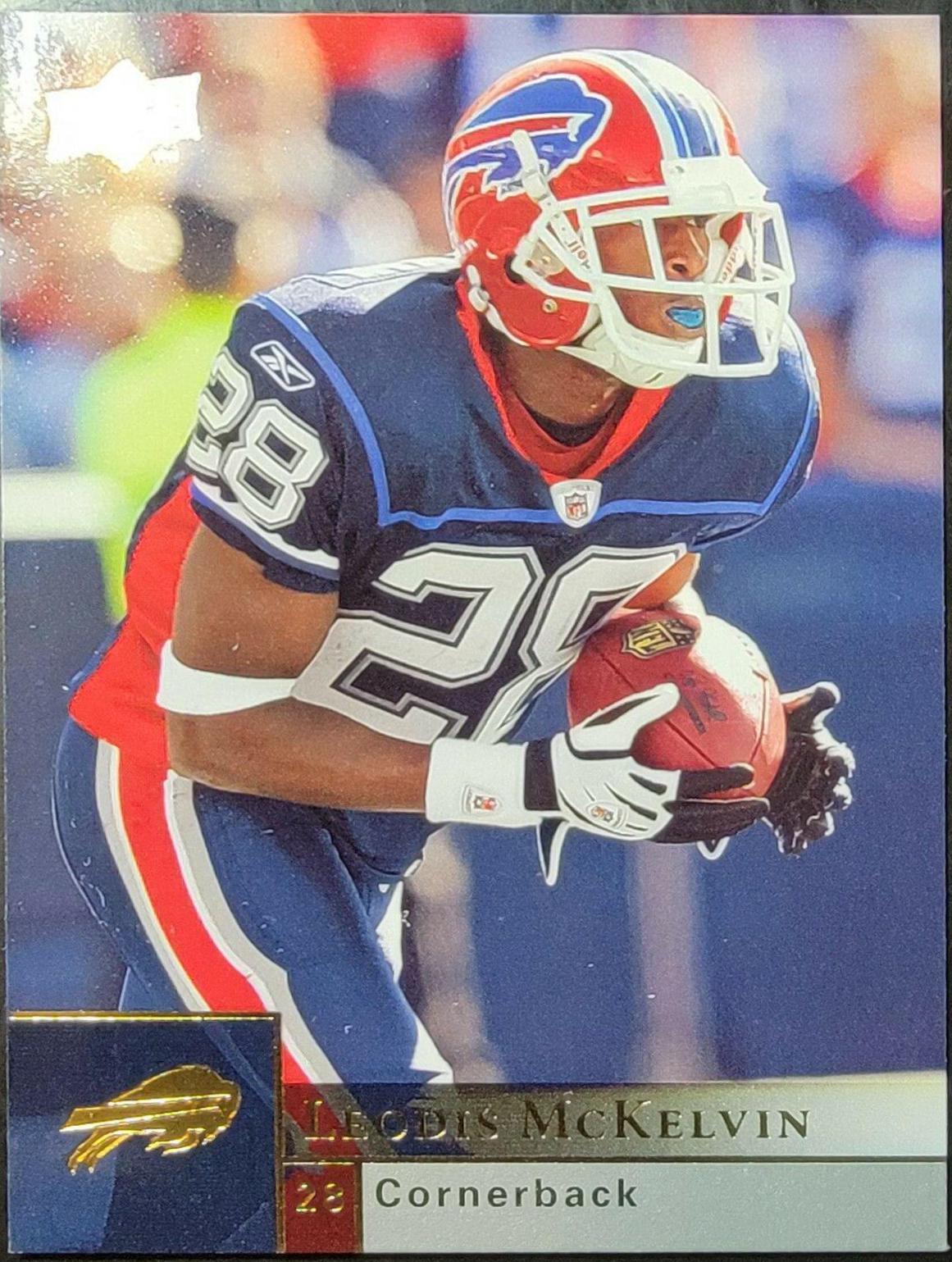 Leodis McKelvin #24 Football Cards 2009 Upper Deck