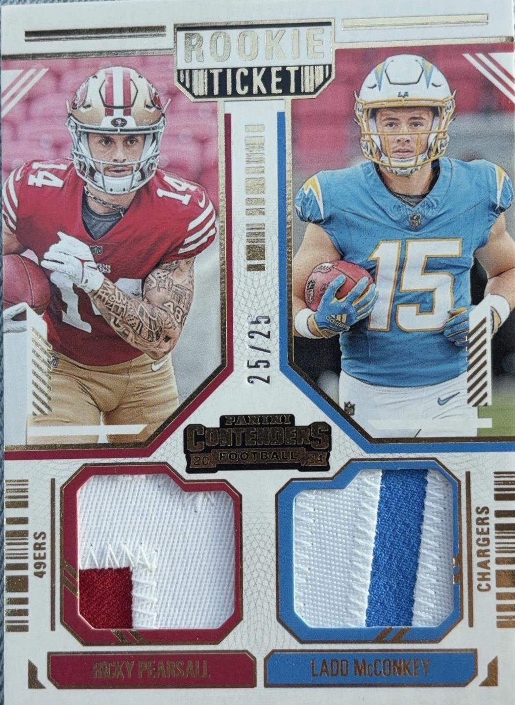 Ladd McConkey / Ricky Pearsall [Prime] #5 Prices | 2024 Panini ...