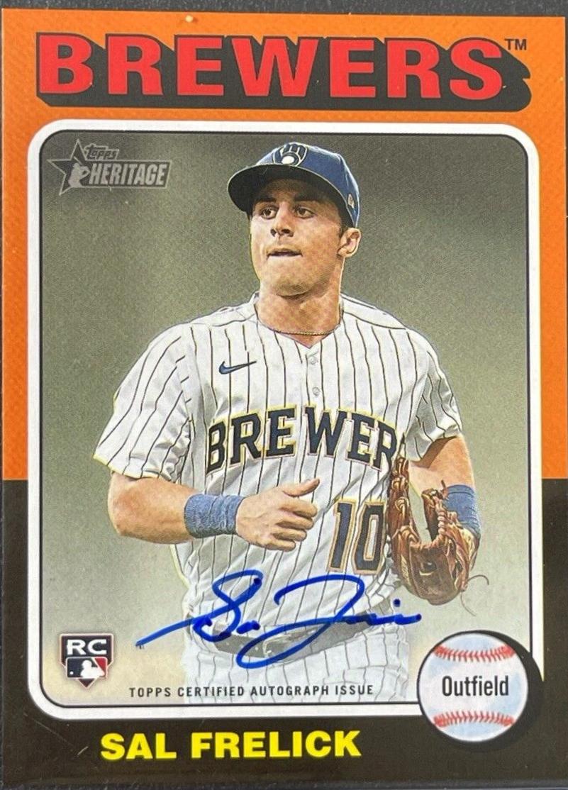 Sal Frelick #ROA-SF Baseball Cards 2024 Topps Heritage Mini Real One Autograph