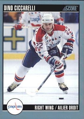 Dino Ciccarelli #395 Hockey Cards 1992 Score Canadian