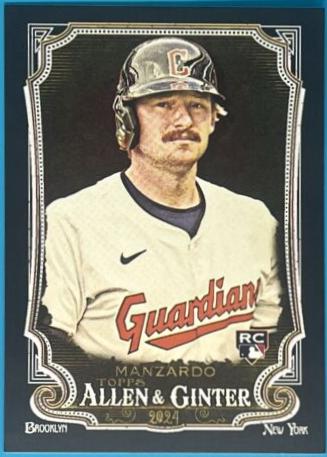 Kyle Manzardo #167 Baseball Cards 2024 Topps Allen & Ginter X