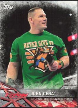 John Cena #4 Wrestling Cards 2017 Topps WWE Road To Wrestlemania
