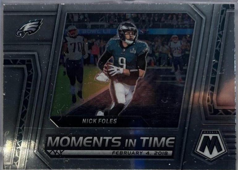 Nick Foles #MT-13 Football Cards 2023 Panini Mosaic Moments in Time