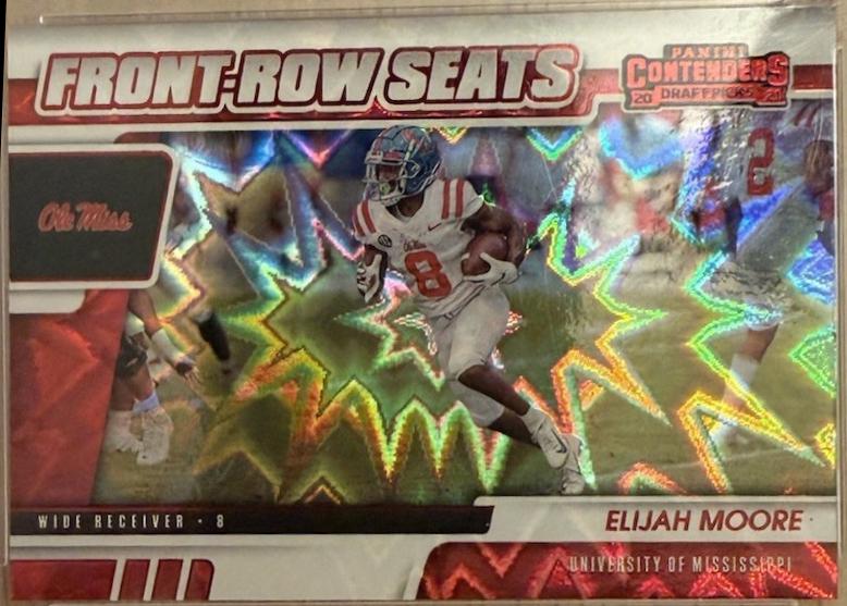 Elijah Moore #25 2021 Panini Contenders Draft Picks Front Row Seats Football