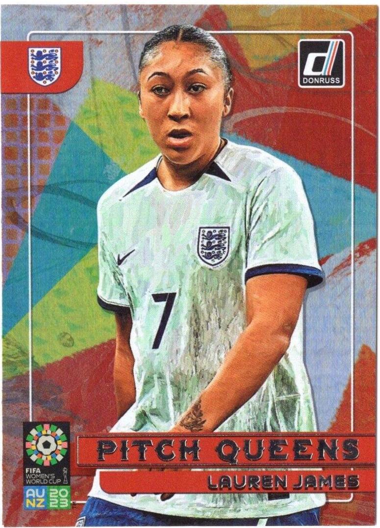 Lauren James #7 Soccer Cards 2023 Donruss FIFA Women's World Cup Pitch Queens