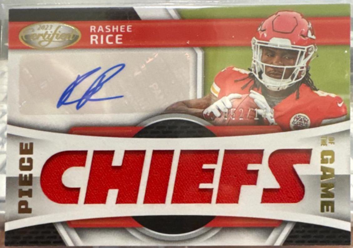 Rashee Rice #PGS-RR Football Cards 2023 Panini Certified Piece of the Game Signatures