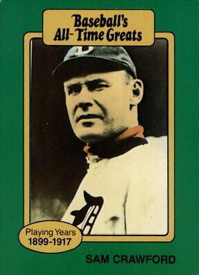 Sam Crawford Baseball Cards 1987 All Time Greats