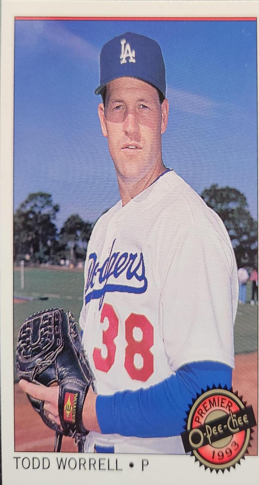Todd Worrell #62 Baseball Cards 1993 O Pee Chee Premier