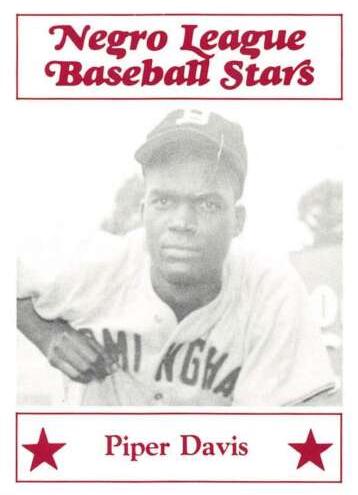 Piper Davis #47 Baseball Cards 1986 Fritsch Negro League Baseball Stars