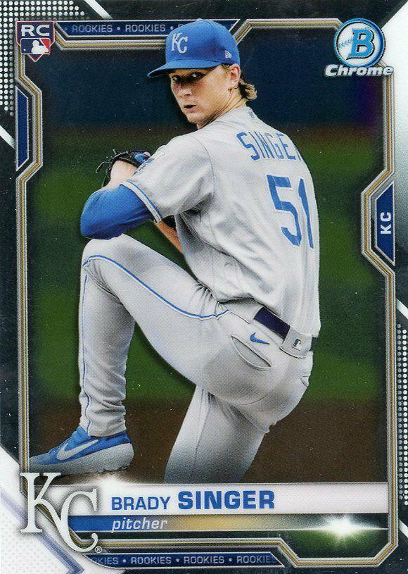 Brady Singer #43 Baseball Cards 2021 Bowman Chrome