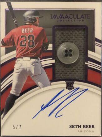 Seth Beer [Patch Autograph Button] #128