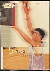 Yao Ming #21 Basketball Cards 2002 SAGE Prices