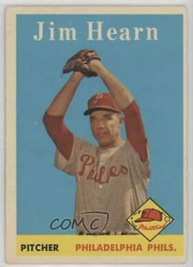 Jim Hearn #298 1958 Topps Baseball