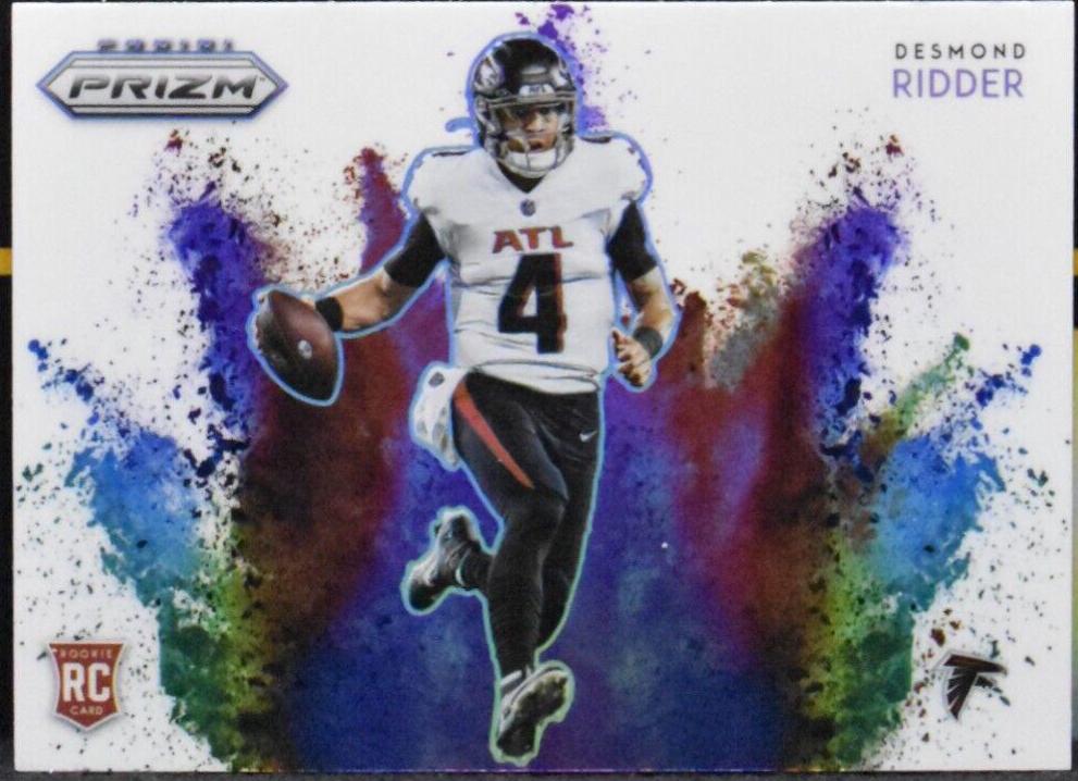 Desmond Ridder #CB-14 Football Cards 2022 Panini Prizm Color Blast
