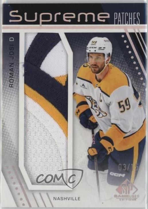 Roman Josi #SP-RJ 2025 Sp Game Used Supreme Hockey