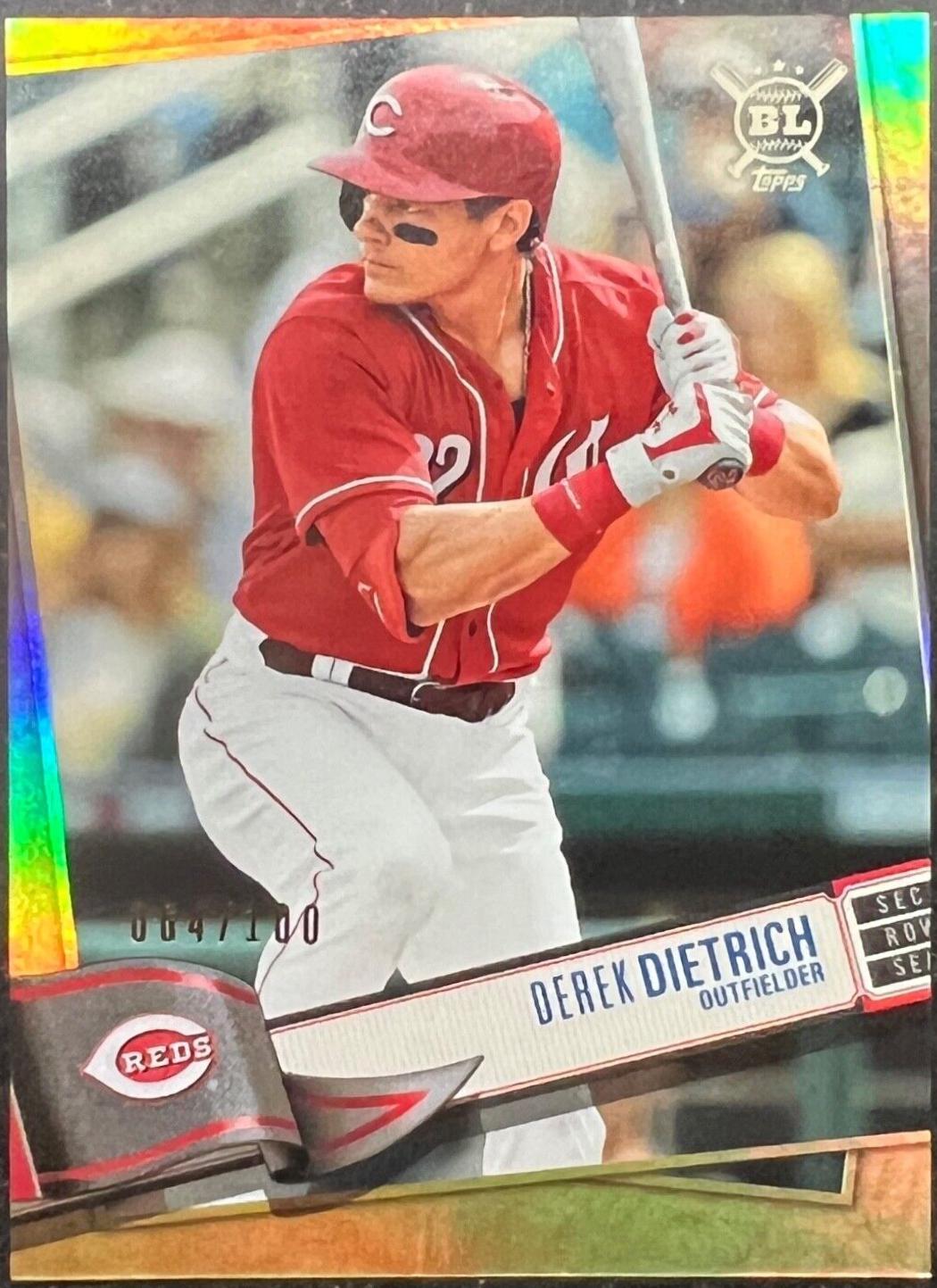 derek dietrich #37 Baseball Cards 2019 Topps Big League