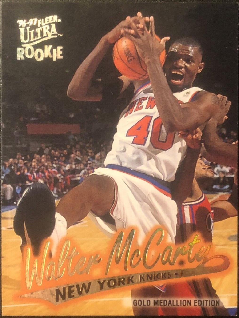 Walter McCarty #G222 Basketball Cards 1996 Ultra Gold Medallion