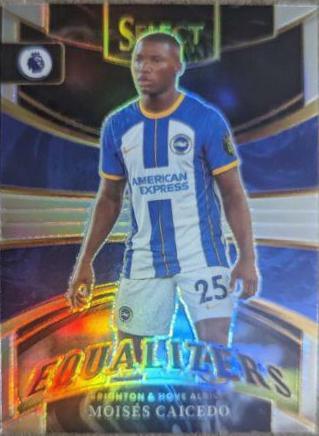 Moises Caicedo #12 Soccer Cards 2022 Panini Select Premier League Equalizers