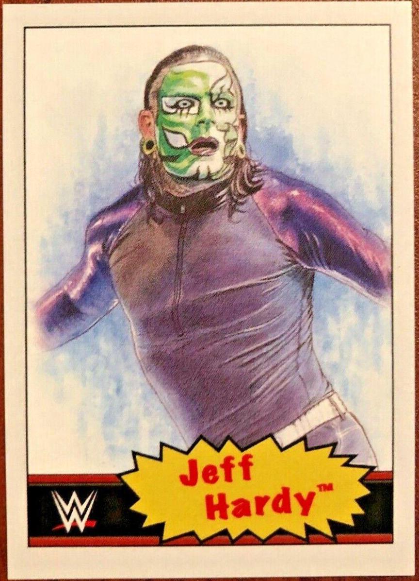 Jeff Hardy #9 Wrestling Cards 2021 Topps Living WWE