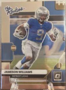 Jameson Williams #TR-11 Football Cards 2022 Panini Donruss Optic The Rookies