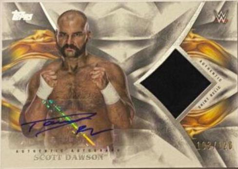 Scott Dawson #UAR-SD Wrestling Cards 2019 Topps WWE Undisputed Auto Relic