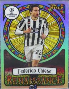 Federico Chiesa #R-12 Soccer Cards 2021 Topps Merlin Chrome UEFA Renaissance