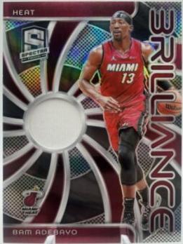 Bam Adebayo #BRI-BAM Basketball Cards 2023 Panini Spectra Brilliance