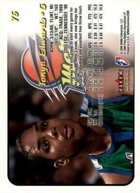 Tonya Edwards #76 Basketball Cards 2000 Skybox Dominion WNBA