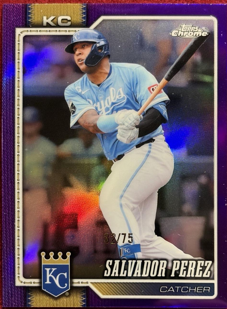 Salvador Perez [Purple Refractor] (2026 Topps Chrome)