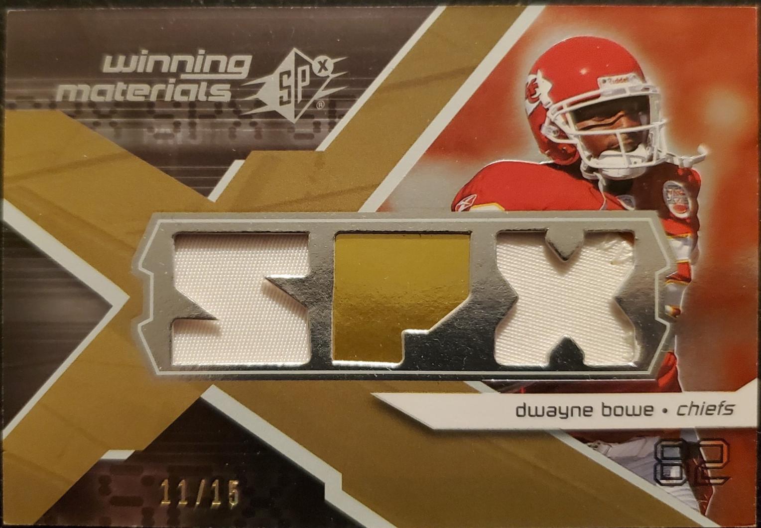 Dwayne Bowe #WM-BO 2008 Spx Winning Materials Football