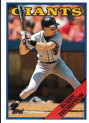 Robby Thompson #472 Baseball Cards 1988 Topps