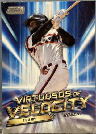 Luis Robert #VV-11 Baseball Cards 2023 Stadium Club Virtuosos of Velocity
