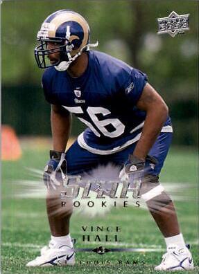 Vince Hall #298 Football Cards 2008 Upper Deck