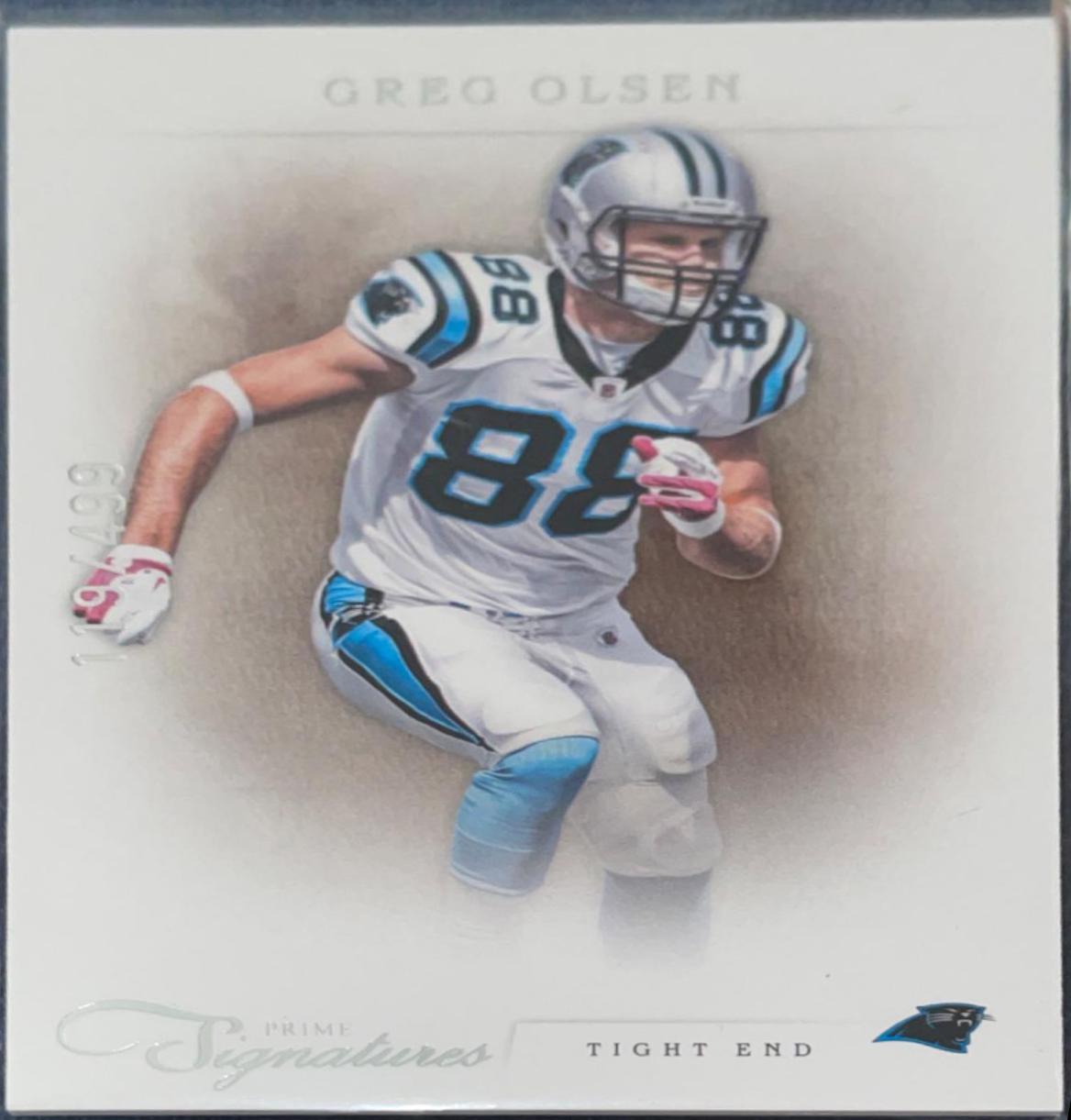 Greg Olsen #71 Football Cards 2012 Panini Prime Signatures