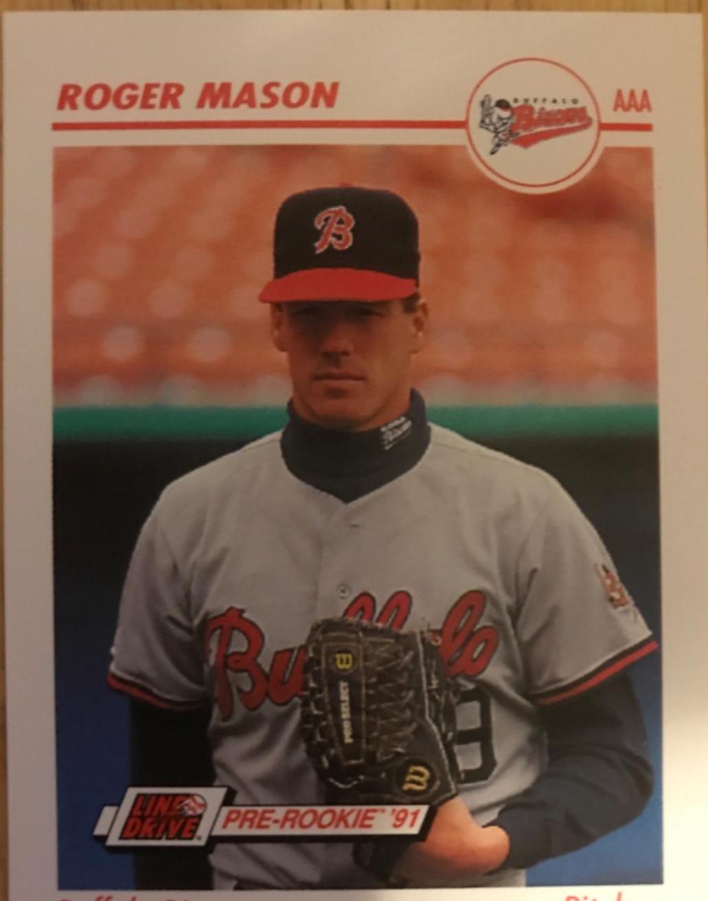 Roger Mason #33 Baseball Cards 1991 Impel Line Drive