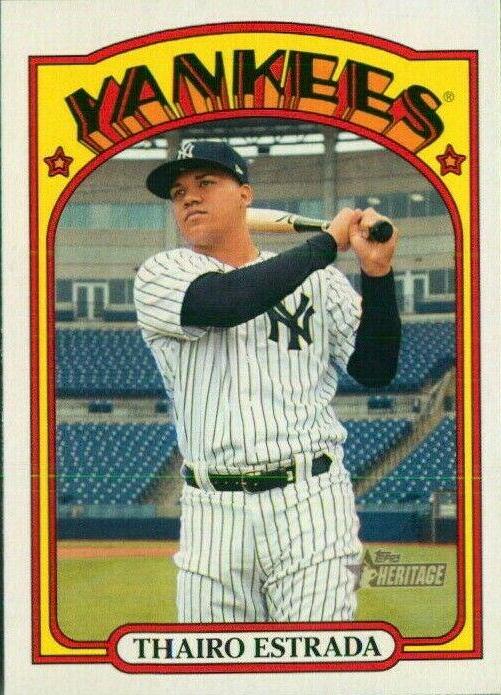 Thairo Estrada #258 Baseball Cards 2021 Topps Heritage