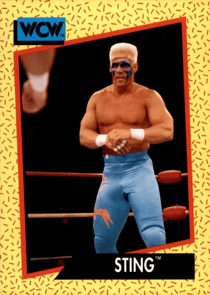 Sting #10 Wrestling Cards 1991 Impel WCW