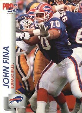 John Fina #440 Football Cards 1992 Pro Set