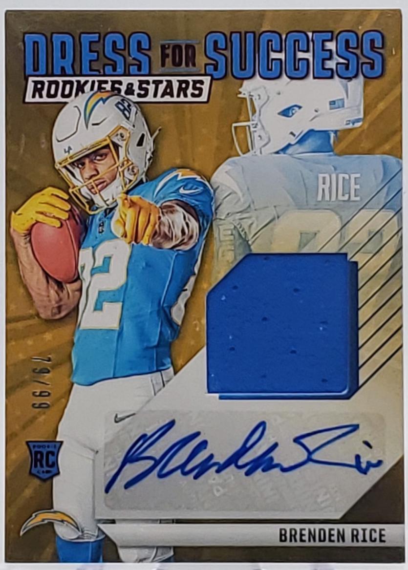 Brenden Rice #DFS-BRE Football Cards 2024 Panini Rookies & Stars Dress for Success