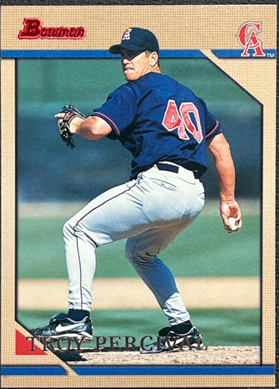 Troy Percival #6 Baseball Cards 1996 Bowman