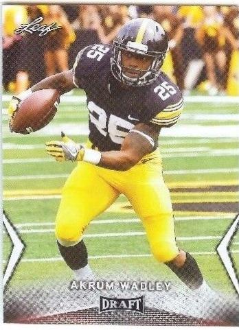 Akrum Wadley #1 Football Cards 2018 Leaf Draft