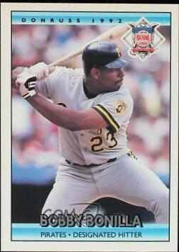 Bobby Bonilla #427 Baseball Cards 1992 Donruss