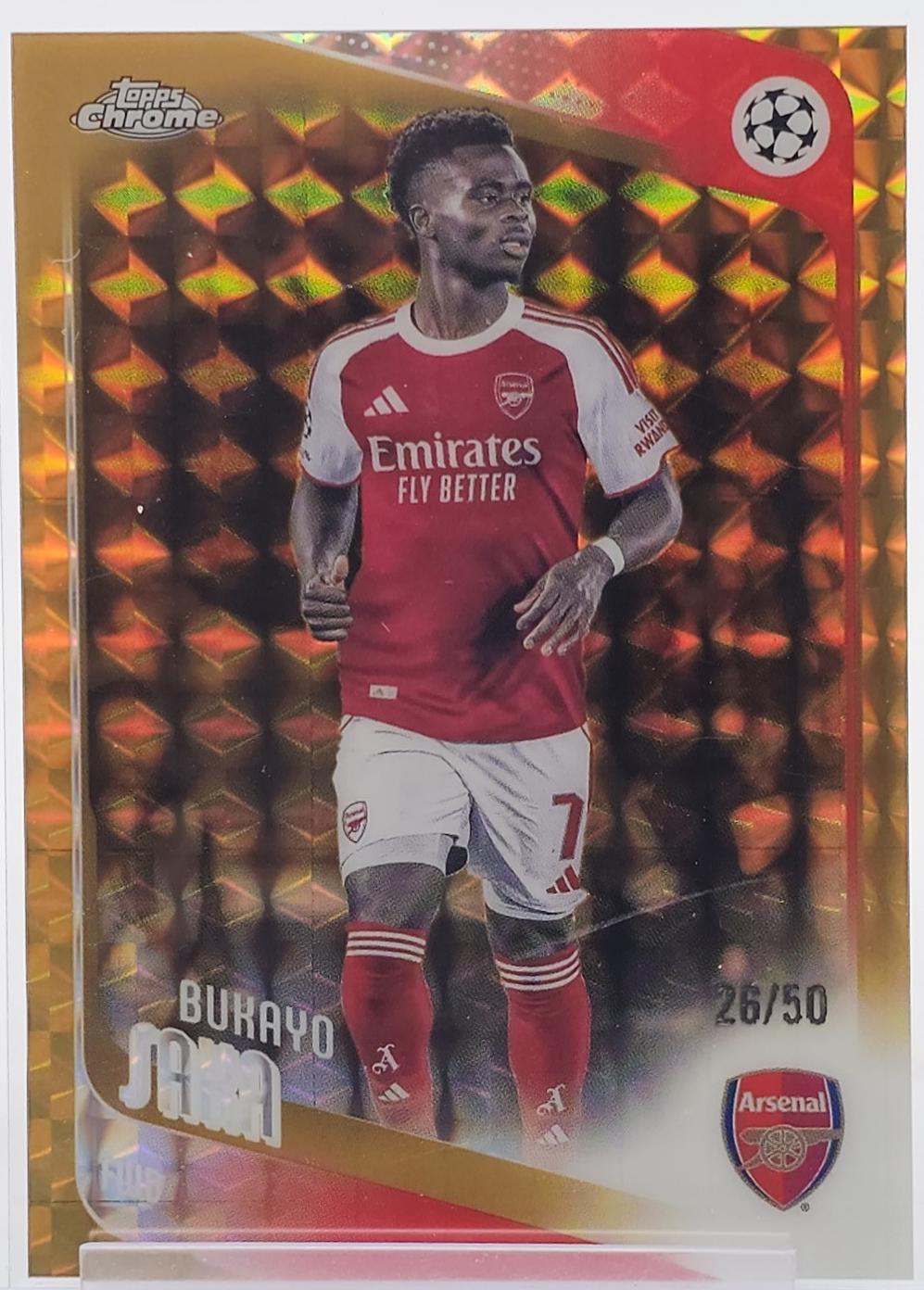Bukayo Saka [Gold Geometric Refractor] #12