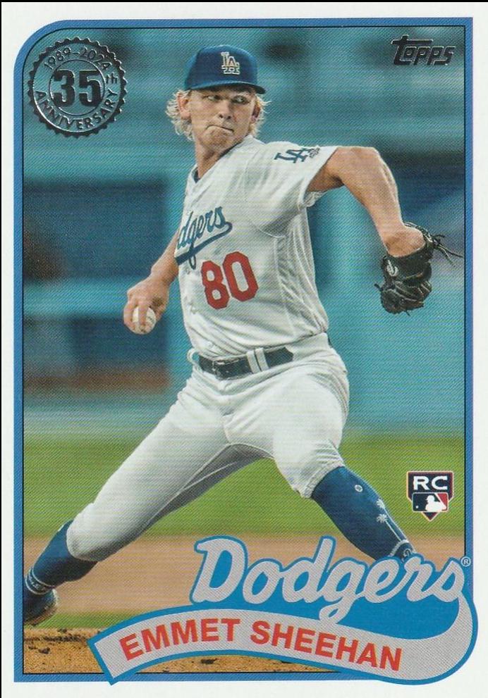 Emmet Sheehan #89B-77 Baseball Cards 2024 Topps 1989