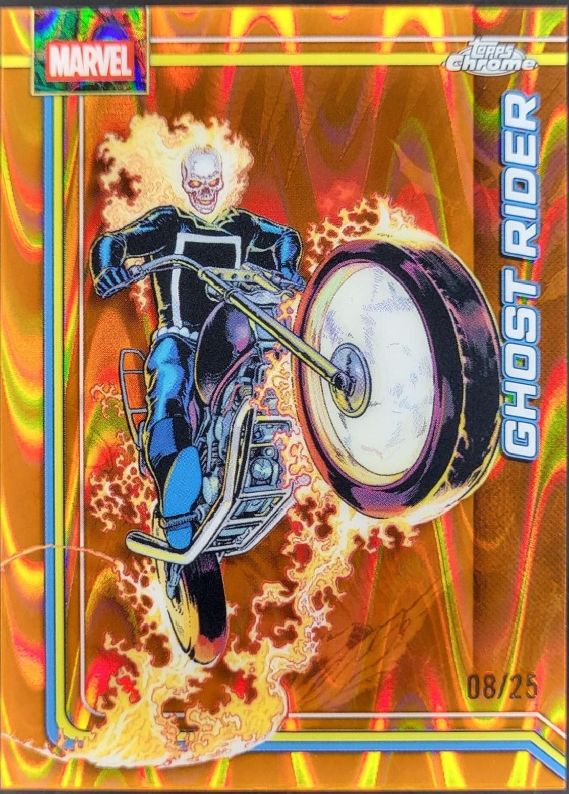 Ghost Rider Orange RayWave Refractor