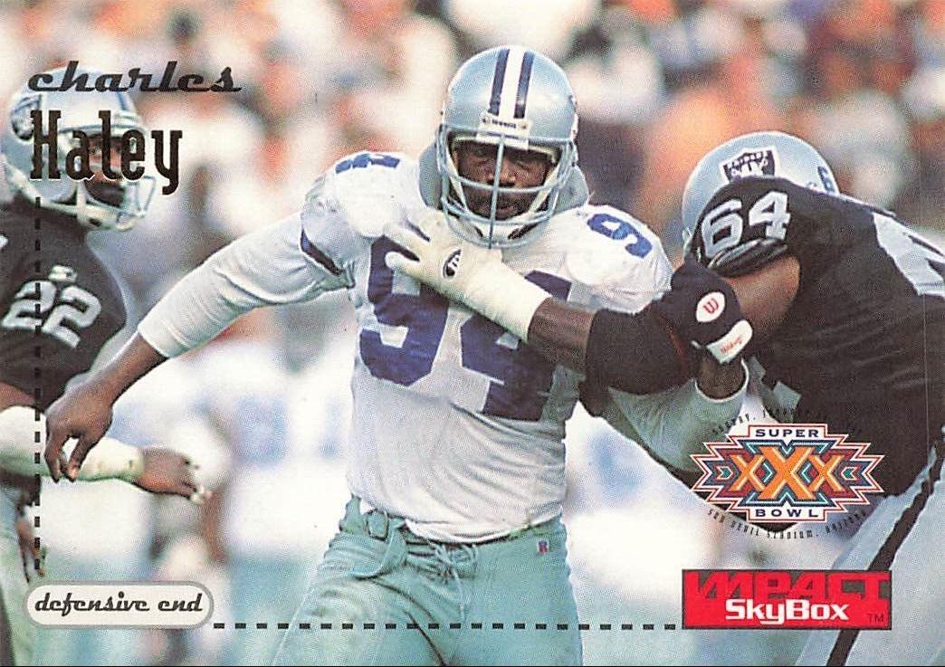 Charles Haley #34 Football Cards 1996 Skybox Impact
