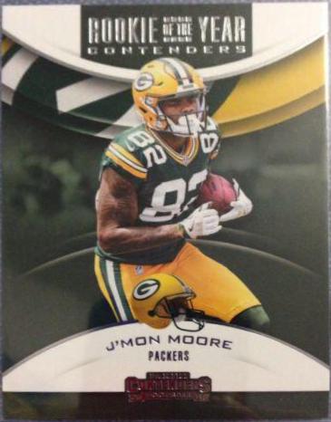 J'Mon Moore Football Cards 2018 Panini Contenders Rookie of the Year