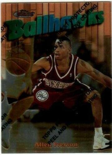 1997 Finest Allen Iverson [w/ Coating] #57 card